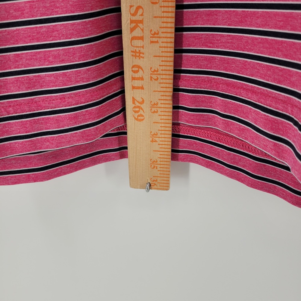 FootJoy‎ Polo Shirt Mens XXL Pink Striped Short Sleeve Golf Athletic Athletic - Picture 4 of 7